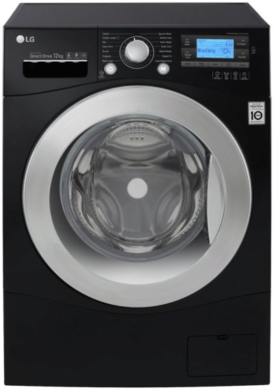 LG FH495BDN8 12KG 1400 Spin Washing Machine - Black.